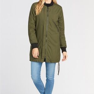 Sanctuary Olive Green Bomber Jacket